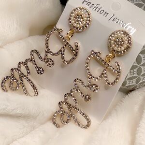 Gold and Silver Fashion Jewelry Earrings